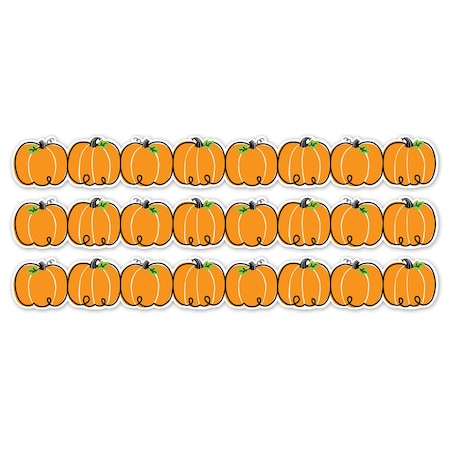 Creative Teaching Press Doodle Pumpkins EZ Border, 72PK 10582